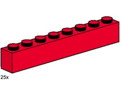 3482 LEGO 1x8 Red Bricks thumbnail image