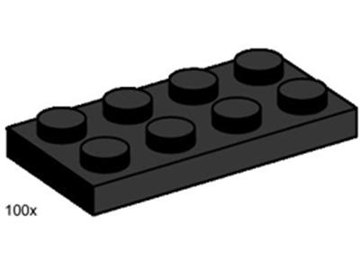 3483 LEGO 2x4 Black Plates