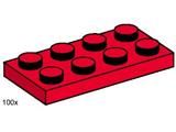 3485 LEGO 2x4 Red Plates