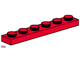 1x6 Red Plates thumbnail