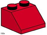 3496 LEGO 2x2 Roof Tiles Steep Sloped Red