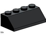 3497 LEGO 2x4 Roof Tiles Steep Sloped Black