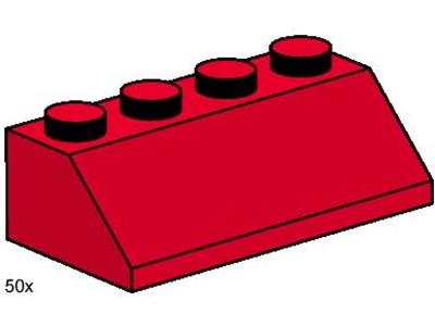 3498 LEGO 2x4 Roof Tiles Steep Sloped Red