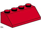 3498 LEGO 2x4 Roof Tiles Steep Sloped Red thumbnail image