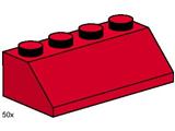 3498 LEGO 2x4 Roof Tiles Steep Sloped Red