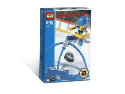 3557 LEGO Hockey Blue Player and Goal