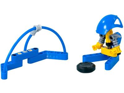 3557 LEGO Hockey Blue Player and Goal thumbnail image