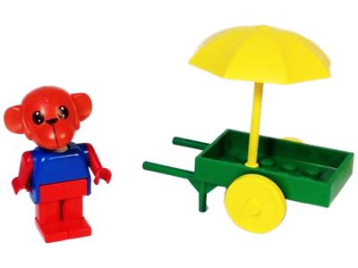 3604 LEGO Fabuland Mark Monkey with his Fruit Stall thumbnail image