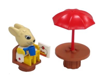 3718 LEGO Fabuland Outdoor Cafe with Bonnie Bunny