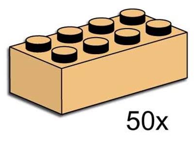 3730 LEGO 2x4 Tan Bricks thumbnail image