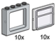 Grey Train Windows with Panes thumbnail