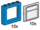 Blue Train Windows with Panes thumbnail