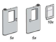 Grey Train Doors with Panes thumbnail