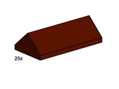 LEGO 2x4 Ridge Roof Tiles Steep Sloped Brown