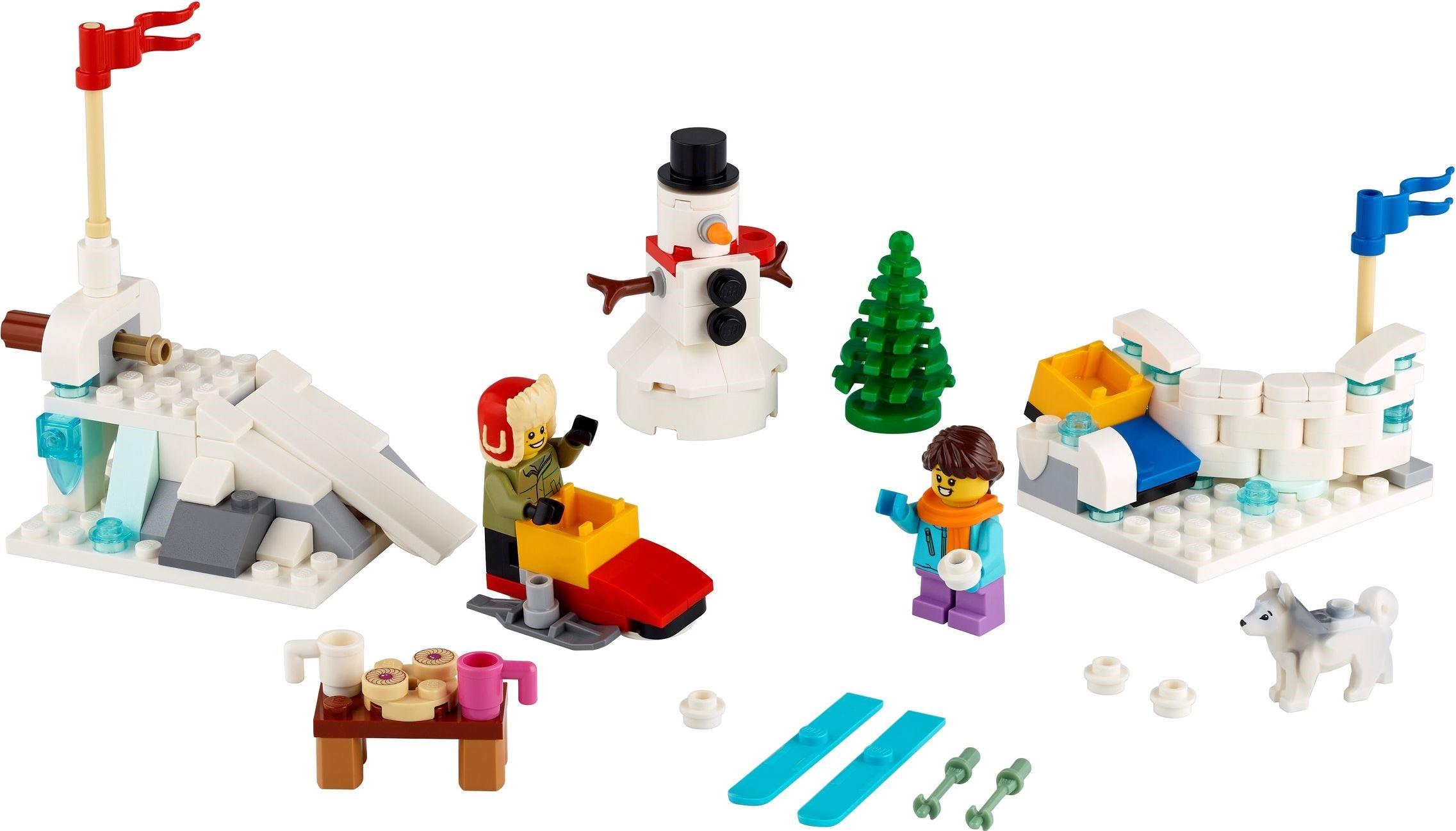 LEGO 40107 Seasonal Christmas Holiday Winter Fun Sledding Set Retired NEW SEALED 