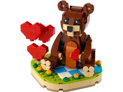 Brand New and Sealed Galentines Gift LEGO Valentine's Brown Bear 40462