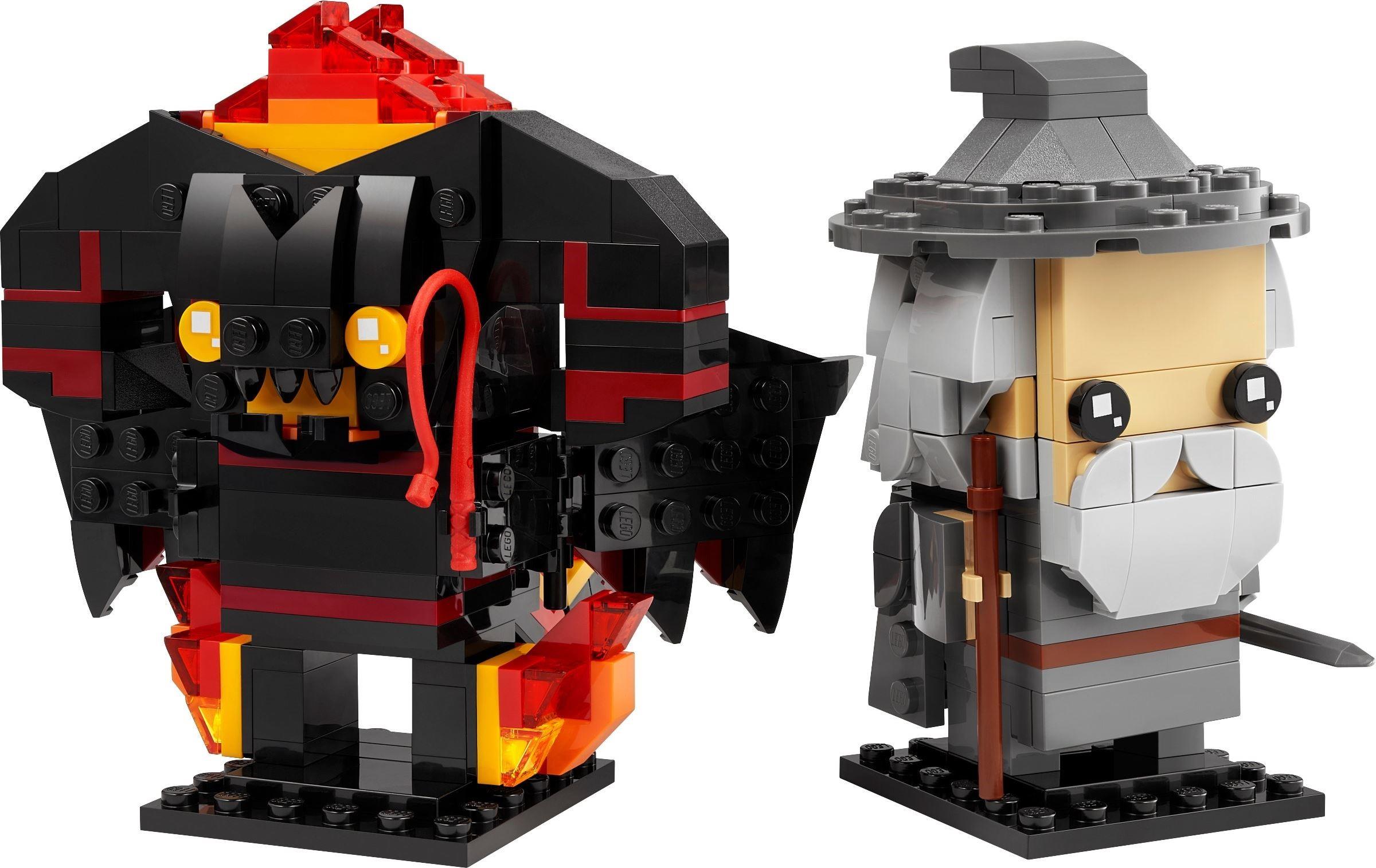LEGO 40631 BrickHeadz The Lord of the Rings Gandalf the Grey and Balrog