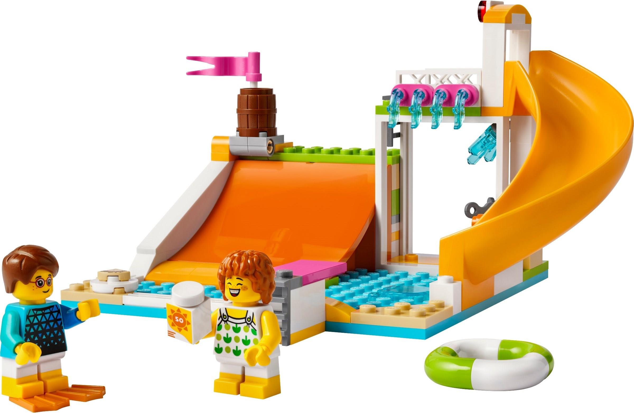 Аквапарк из лего самоделка Как сделать детскую горку из лего! How to make a children's slide from Lego! Y