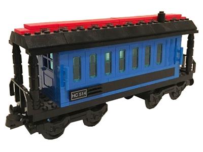 4186876 LEGO Trains Blue Passenger Wagon