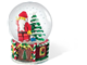 Santa Mini-Figure Snow Globe thumbnail