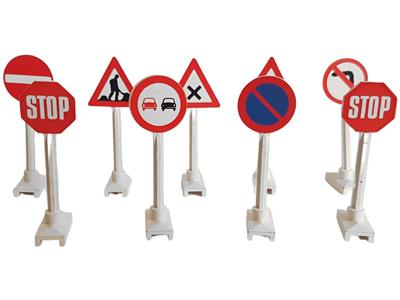 432-2 LEGO Samsonite Road Signs and Street Lamps