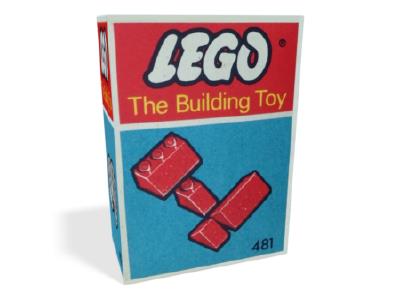 481-3 LEGO Slopes and Slopes Double 2x3 & 2x1 Red