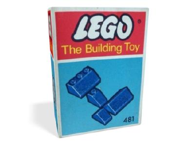 481-4 LEGO Slopes and Slopes Double 2x3 & 2x1 Blue