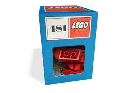 481-5 LEGO Slopes Regular, Double, Angle, Valley and Corner Red