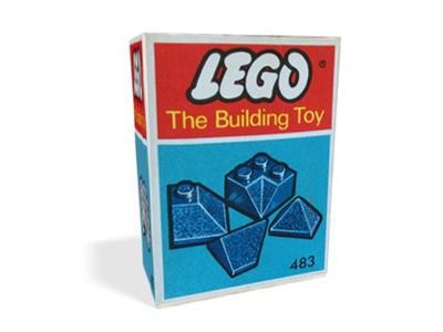 483-5 LEGO Angle Valley and Corner Slopes Blue