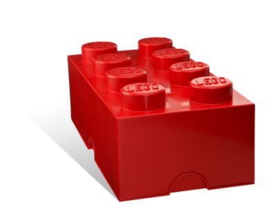 5001388 LEGO 8 Stud Red Storage Brick thumbnail image