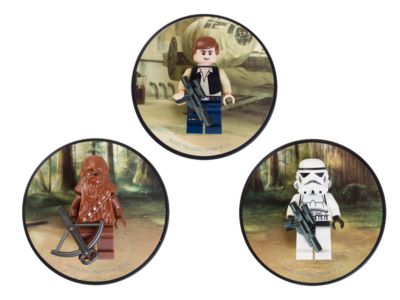 5002824 LEGO Han Solo, Chewbacca and Stormtrooper Magnets