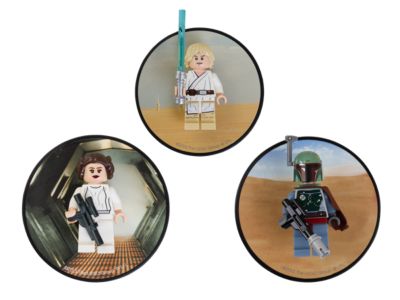 LEGO 5002825 Luke Skywalker Princess Leia and Boba Fett Magnets