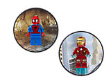 5002827 LEGO Magnet Set Spiderman and Iron Man