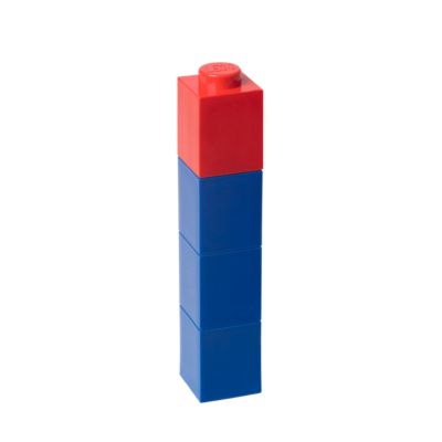 5004896 LEGO Square Drinking Bottle Blue with Red Lid thumbnail image