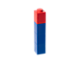 Square Drinking Bottle Blue with Red Lid thumbnail