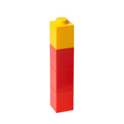 5004897 LEGO Square Drinking Bottle Red with Yellow Lid thumbnail image