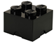 4 Stud Black Storage Brick thumbnail