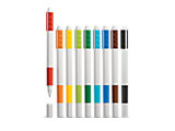 5005146 LEGO Colored Marker 9 Pack with Building Bricks