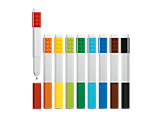5005147 LEGO Color 9 Pack Marker Set