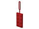 2x4 Red Silicone Luggage Tag thumbnail