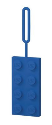 5005342 LEGO 2x4 Blue Silicone Luggage Tag