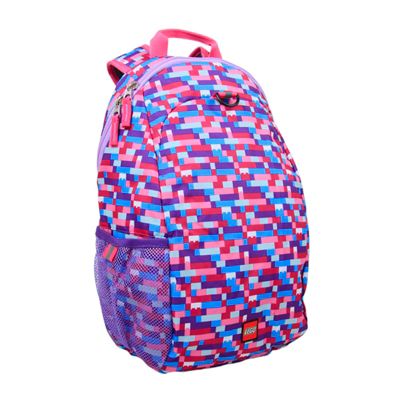 5005351 LEGO Pink Purple Brick Print Heritage Backpack