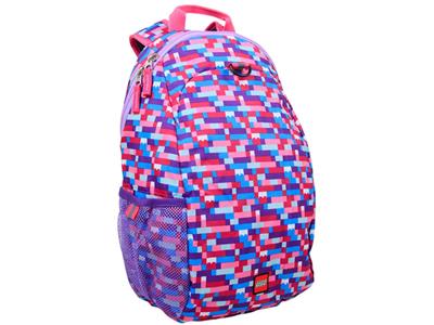 5005351 LEGO Pink Purple Brick Print Heritage Backpack thumbnail image