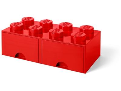 5005398 LEGO 8 Stud Bright Red Storage Brick Drawer