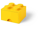 4 Stud Bright Yellow Storage Brick Drawer thumbnail