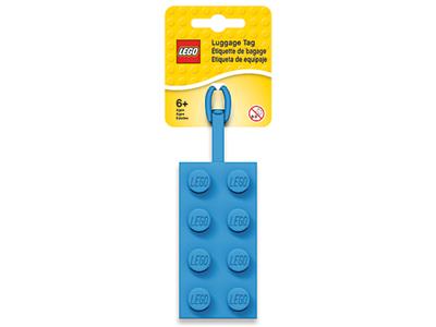 5005543 LEGO 2x4 Blue Luggage Tag