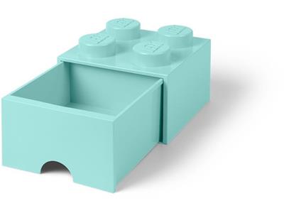 5005714 LEGO 4 Stud Aqua Light Blue Storage Brick Drawer thumbnail image