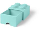 5005714 LEGO 4 Stud Aqua Light Blue Storage Brick Drawer