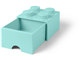 4 Stud Aqua Light Blue Storage Brick Drawer thumbnail