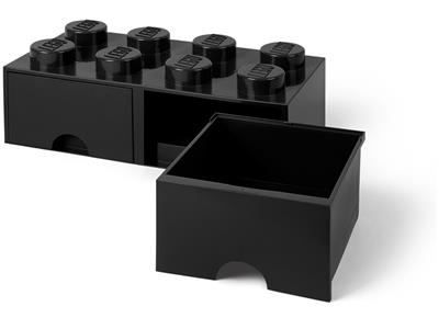 5005718 LEGO 8 Stud Black Storage Brick Drawer